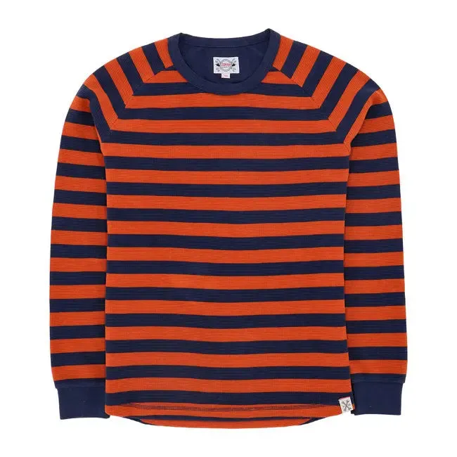 13 And A Half Magazine Waffle Jersey Orange / Navy