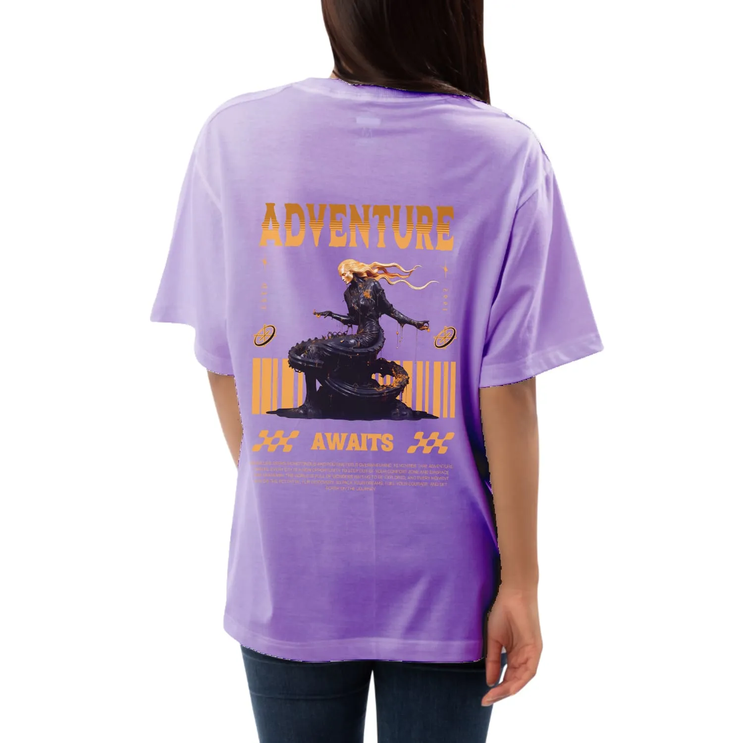 Adventure awaits Womens Oversized T-shirt