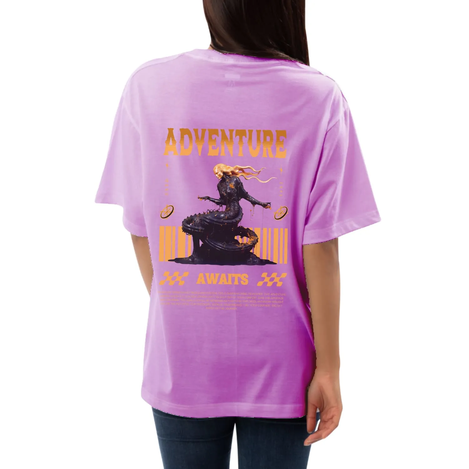 Adventure awaits Womens Oversized T-shirt