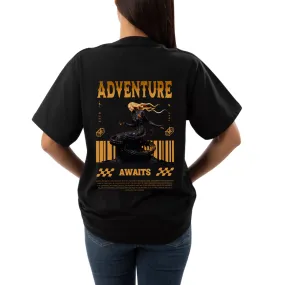 Adventure awaits Womens Oversized T-shirt
