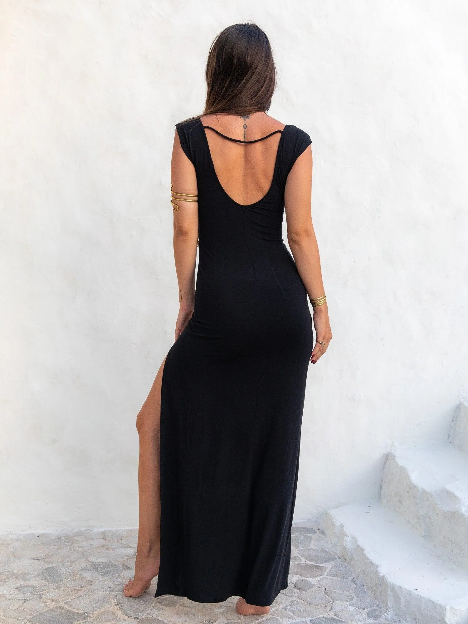 Athena Dress - Black Onyx