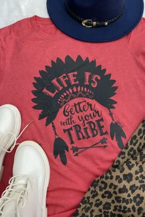 BC LIFE IS BETTER WI- HEATHER RED