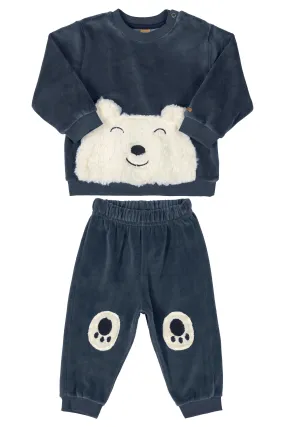 Bear Plush Sweatshirt & Joggers