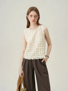 Beautiful Hollow Out Sleeveless Top