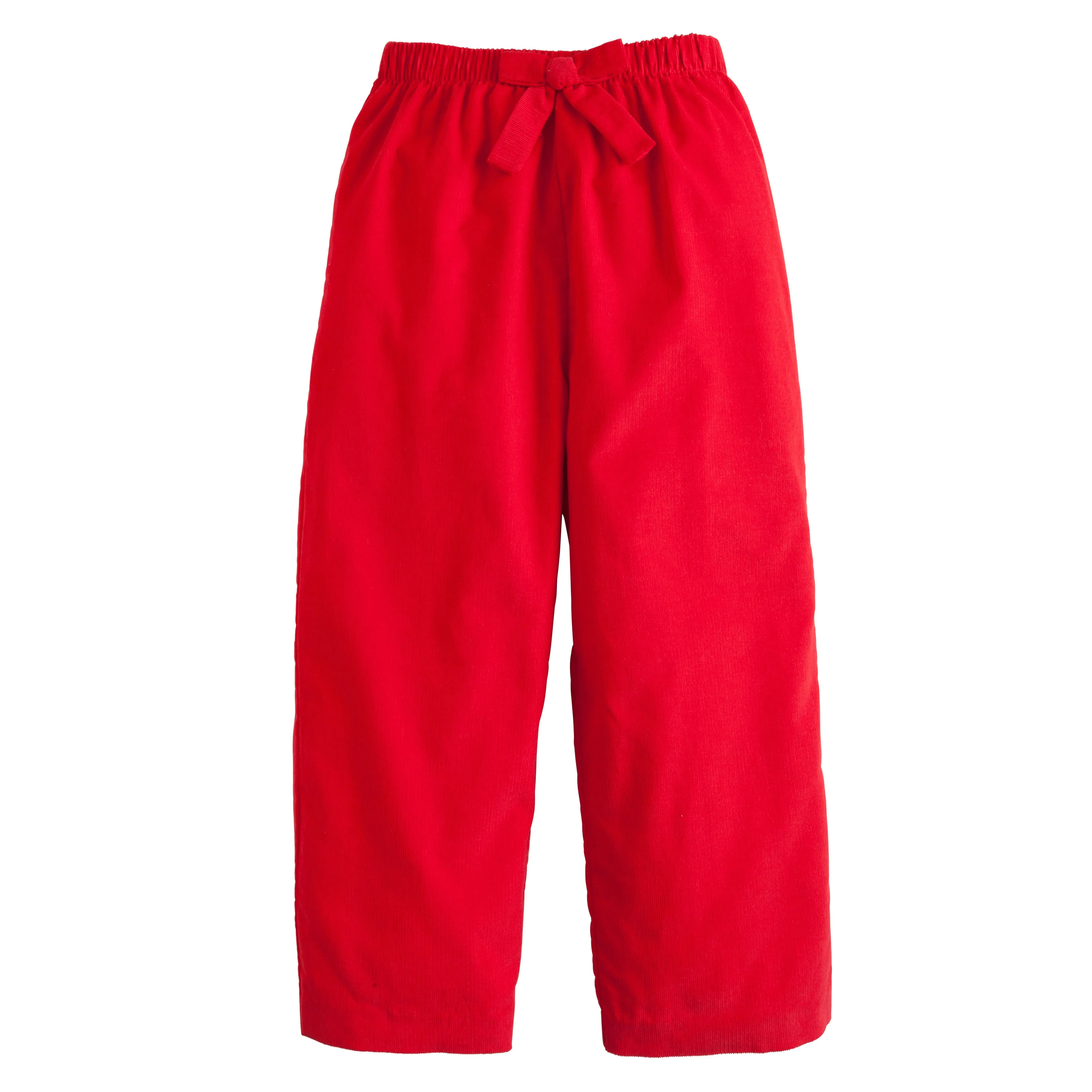 Bow Pant - Red Corduroy
