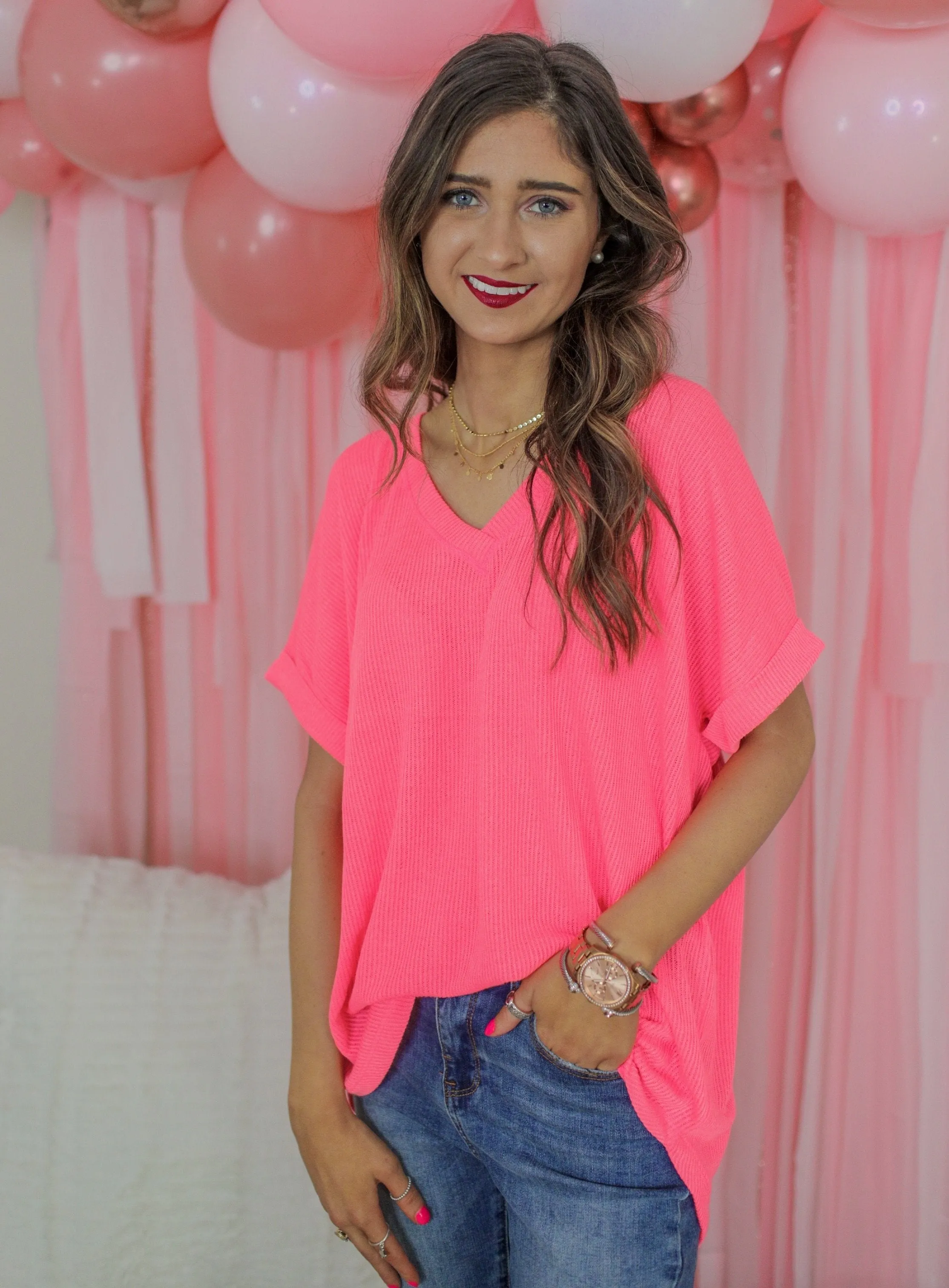 Brianna Ribbed Tee