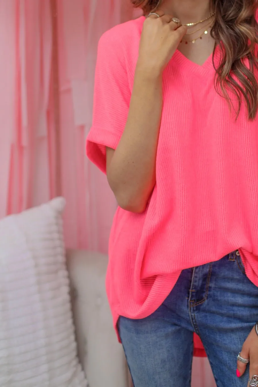 Brianna Ribbed Tee