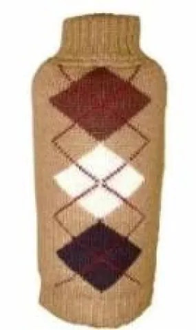 Brown Argyle Sweater