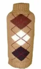 Brown Argyle Sweater