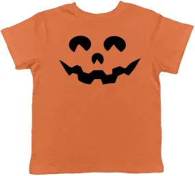 Cartoon Eyes Pumpkin Face Toddler T Shirt