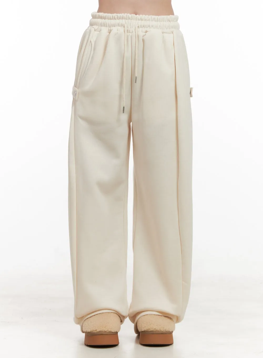 Chic Button Detail Sweatpants OD412
