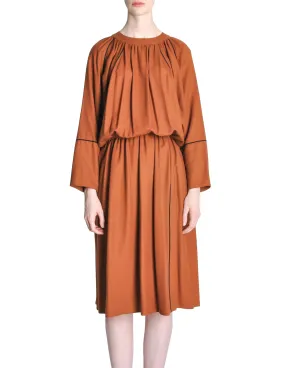 Chloe Vintage Rust Wool Dress