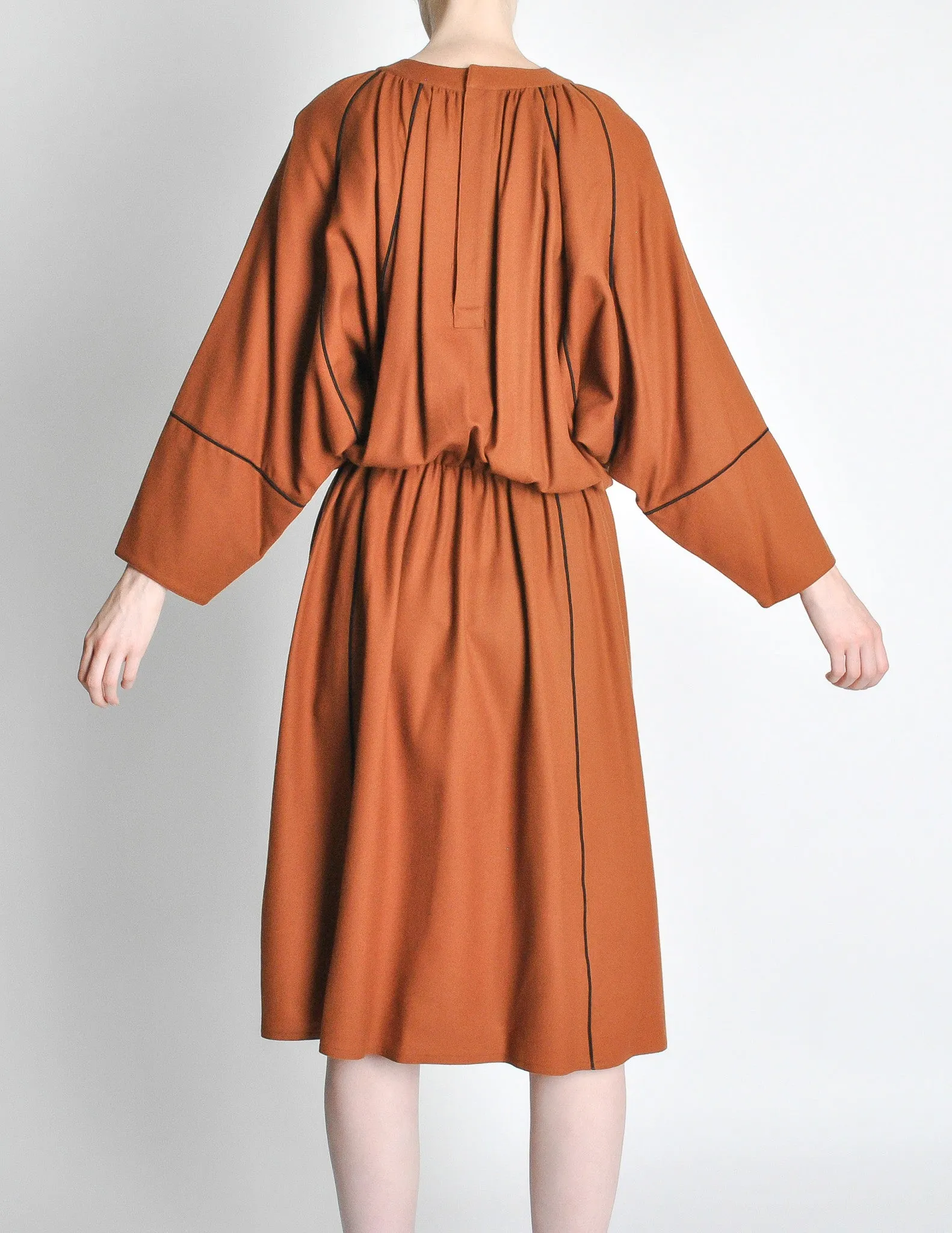 Chloe Vintage Rust Wool Dress