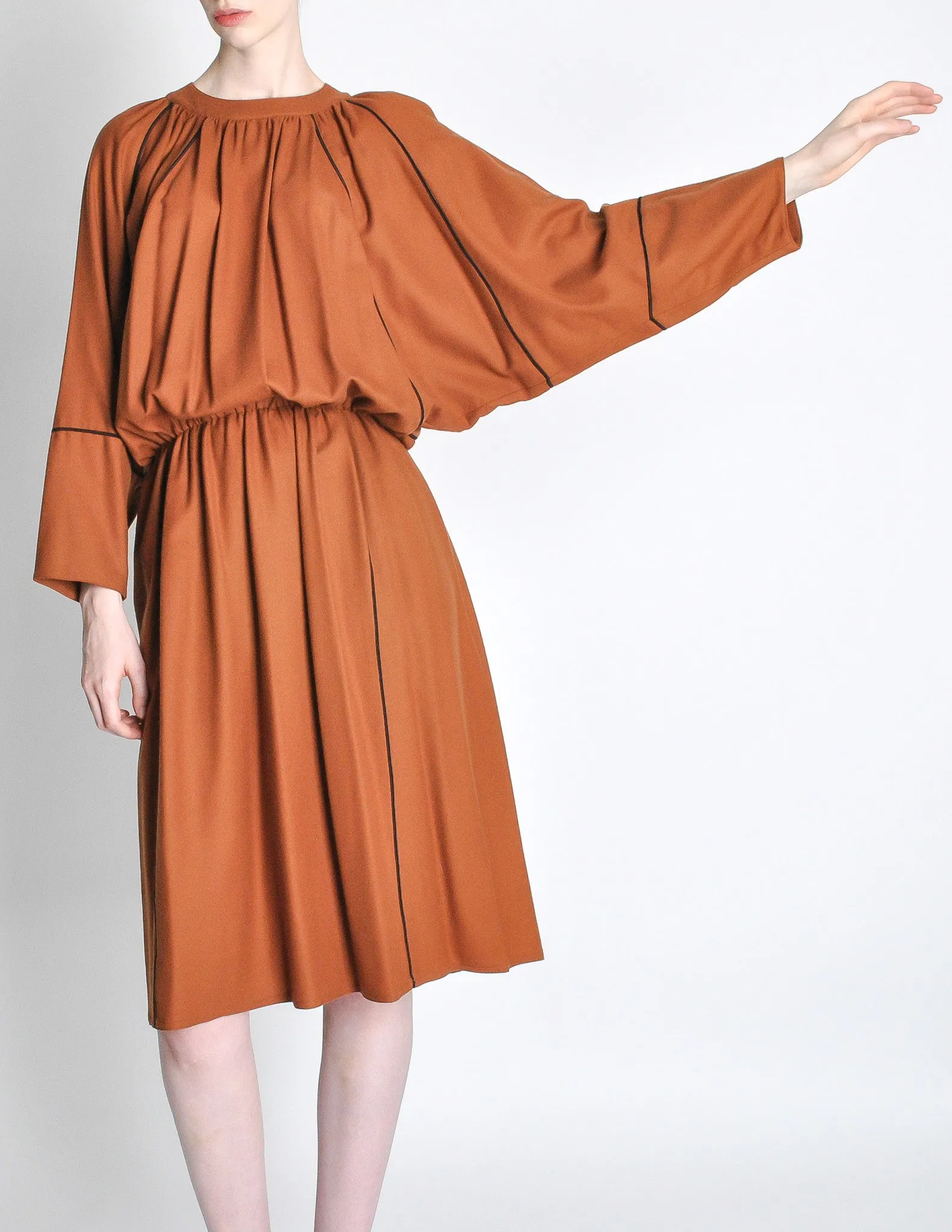 Chloe Vintage Rust Wool Dress