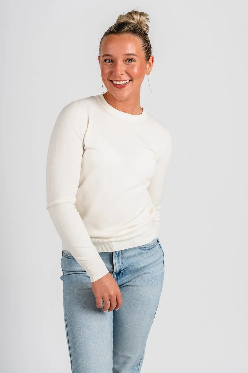 Classic sweater off white