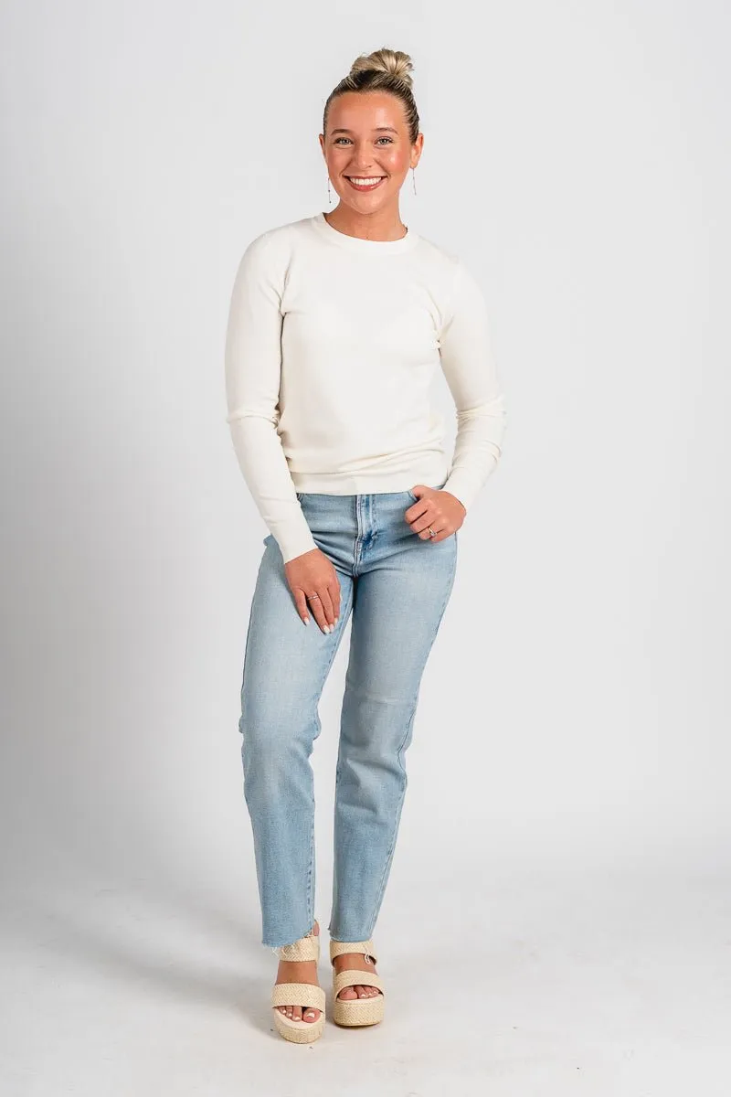 Classic sweater off white