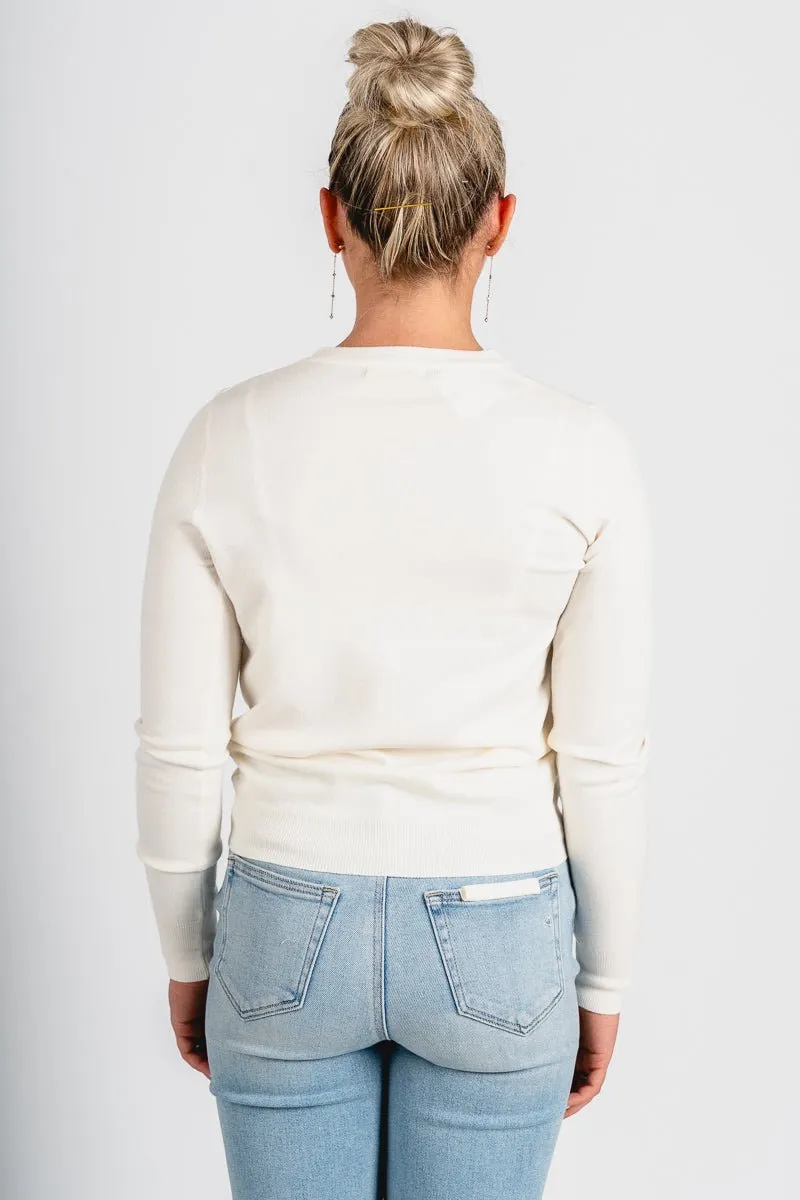 Classic sweater off white