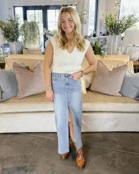 Denim Maxi Skirt
