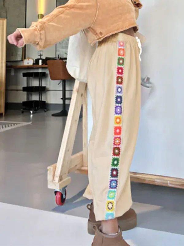 Ethnic loose sweatpants