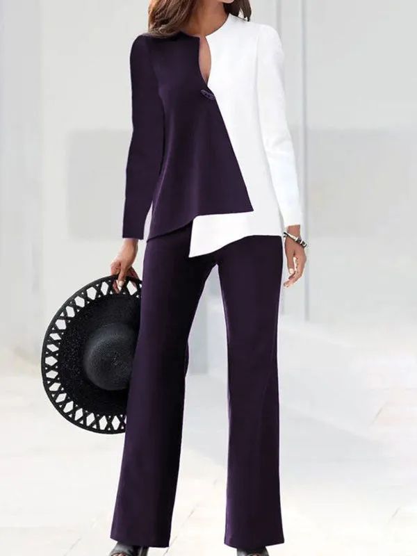 Fashion All-match Color Matching Suit