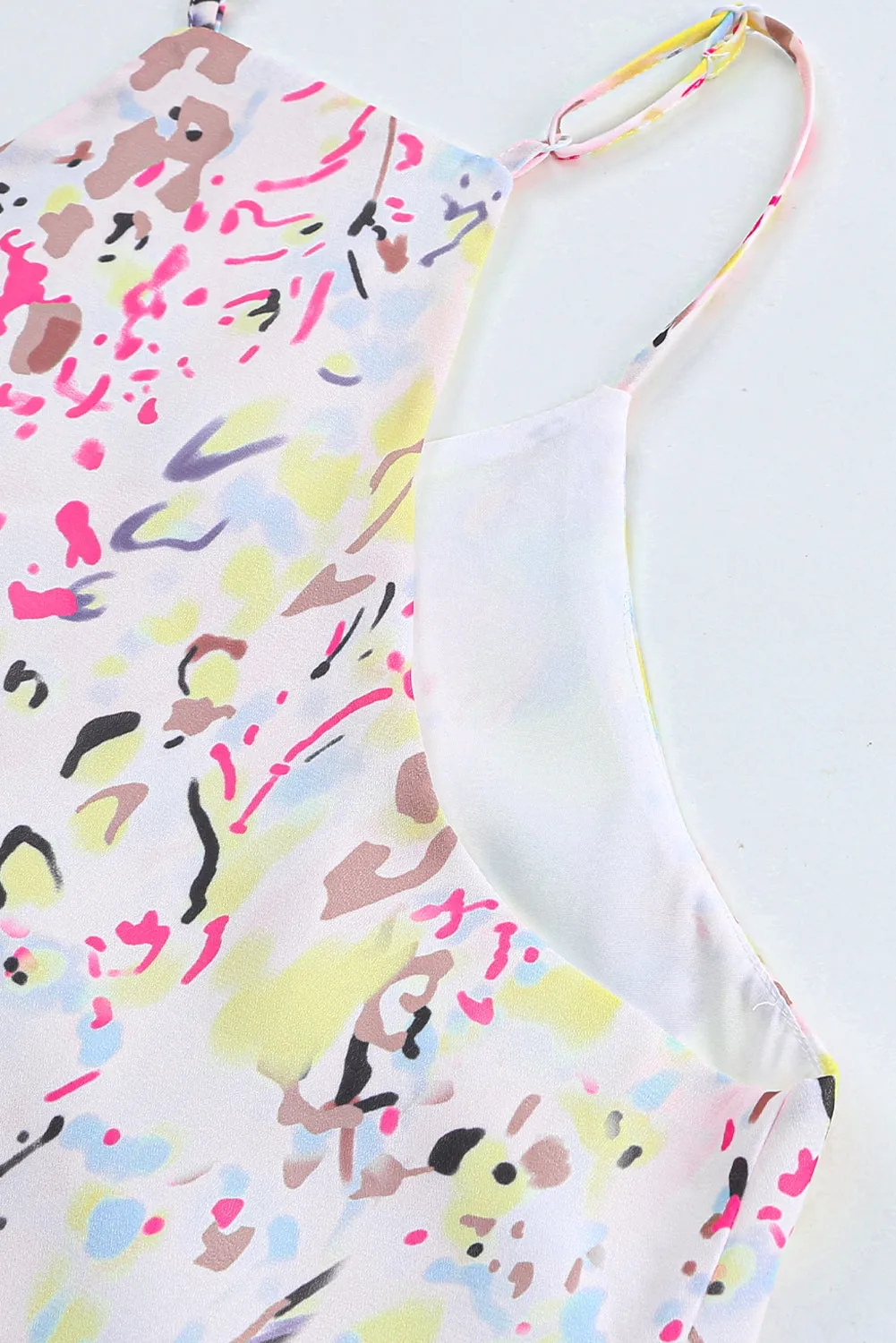 Floral Spaghetti Straps Tank Top