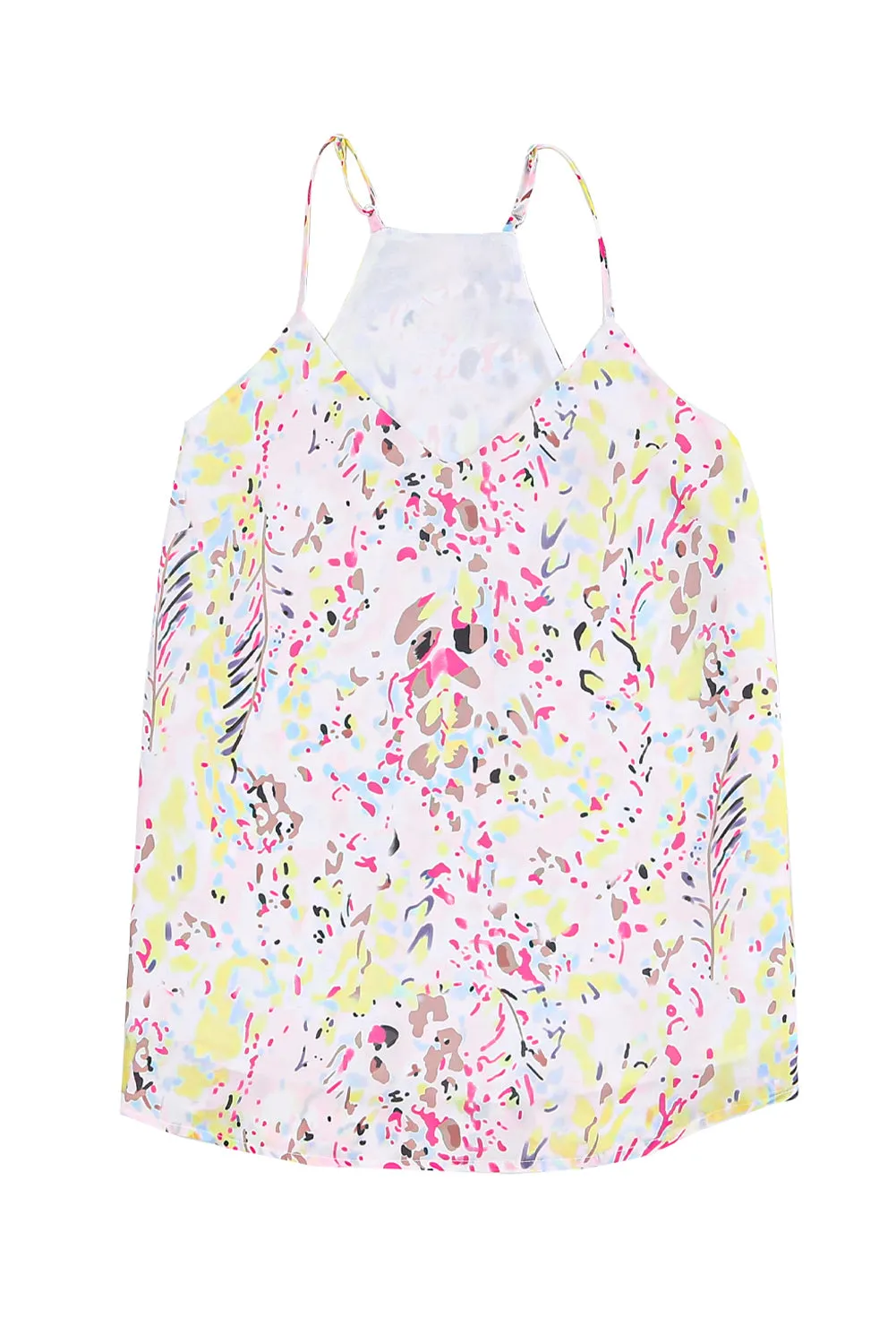 Floral Spaghetti Straps Tank Top