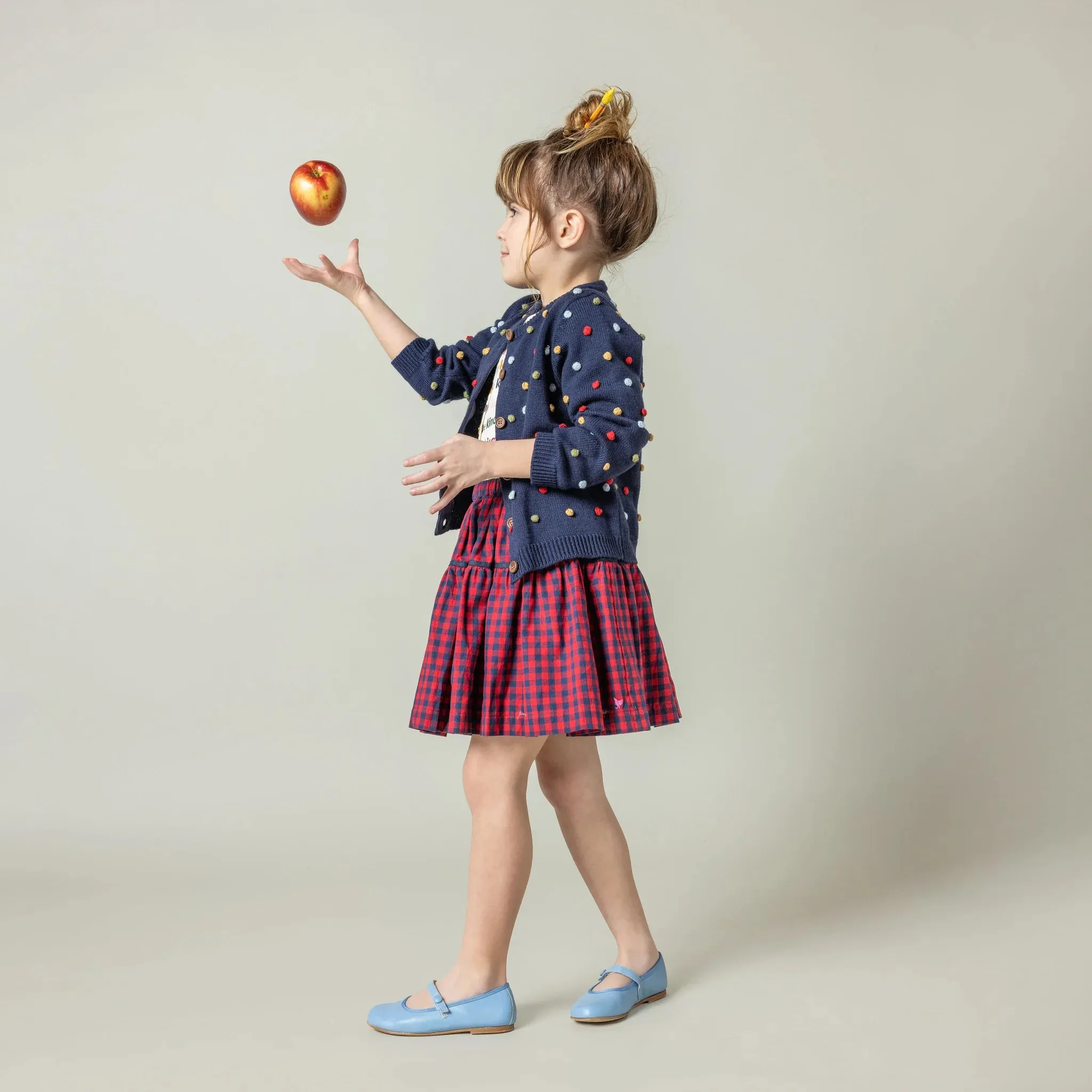 GIRLS MAUDE SWEATER - NAVY