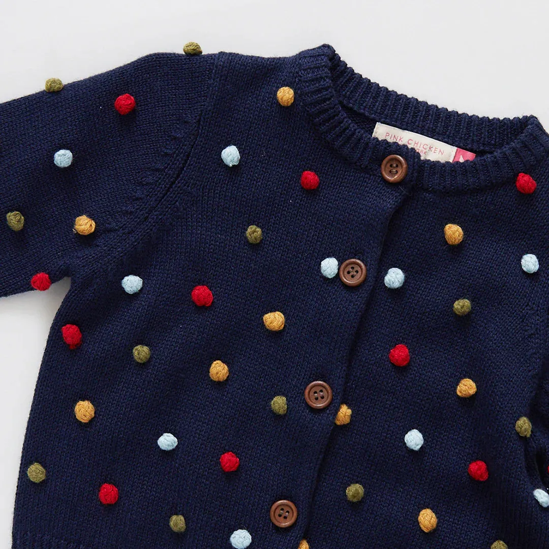 GIRLS MAUDE SWEATER - NAVY