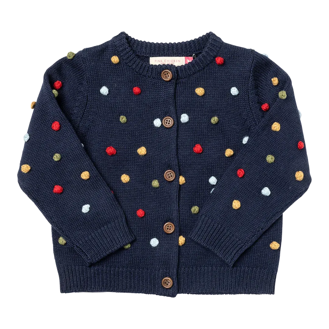 GIRLS MAUDE SWEATER - NAVY