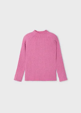 girls rib mock neck sweater