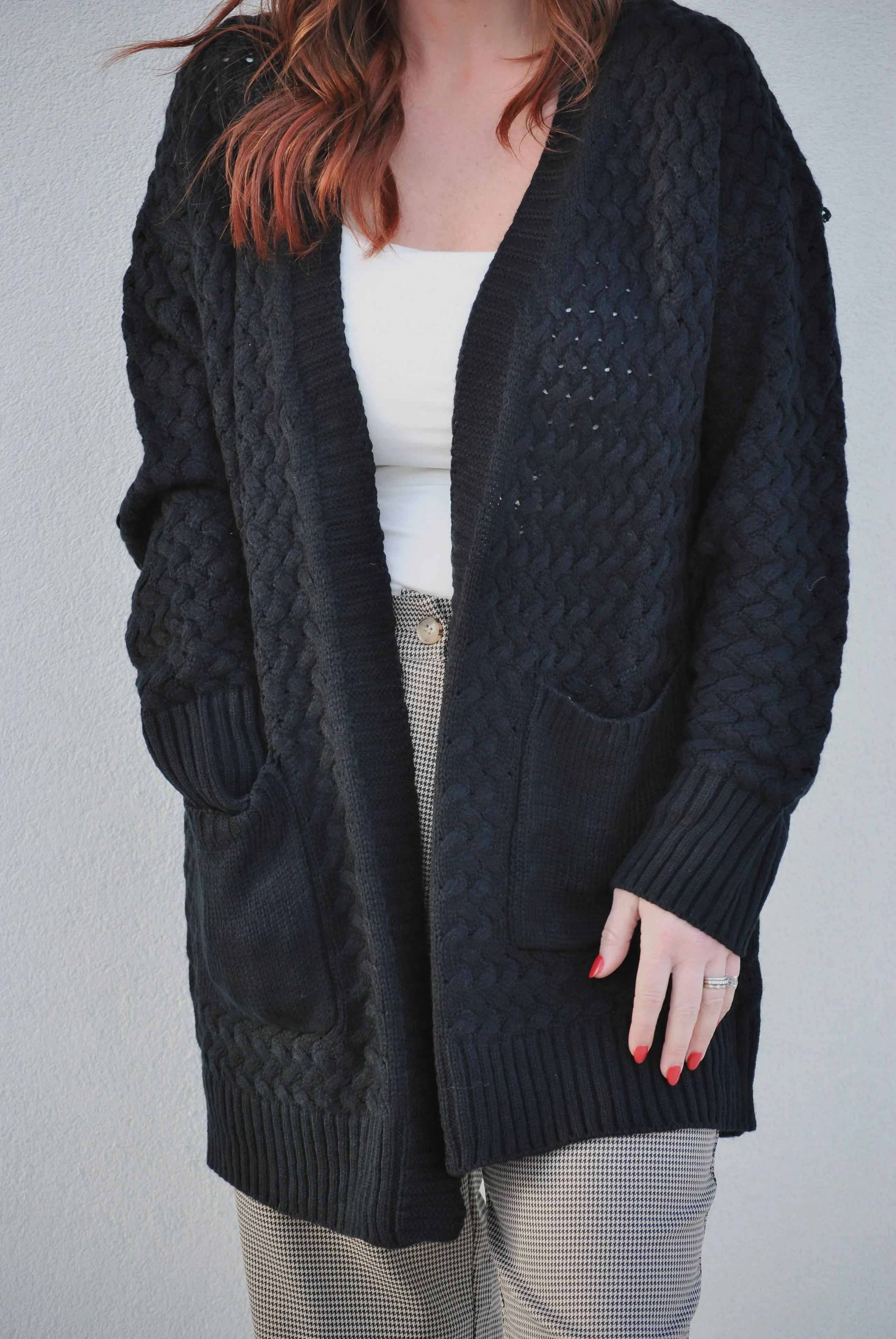 In My Head Cardi - black