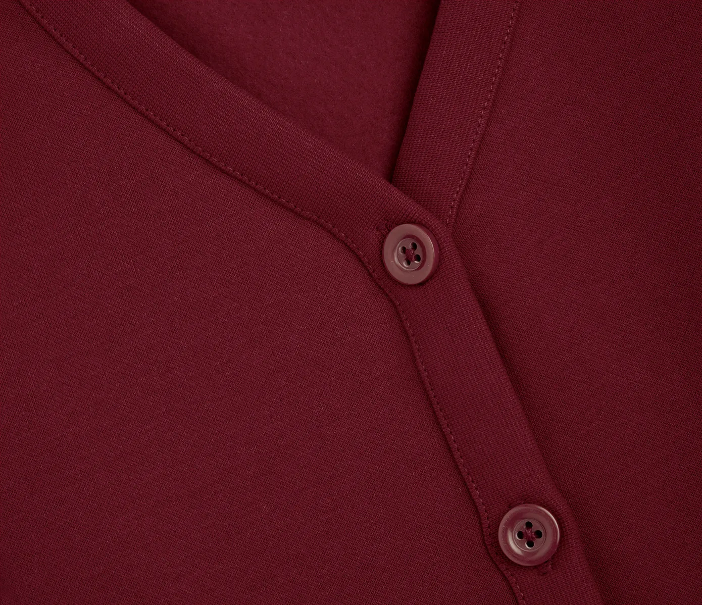 Jersey Cardigan - Burgundy