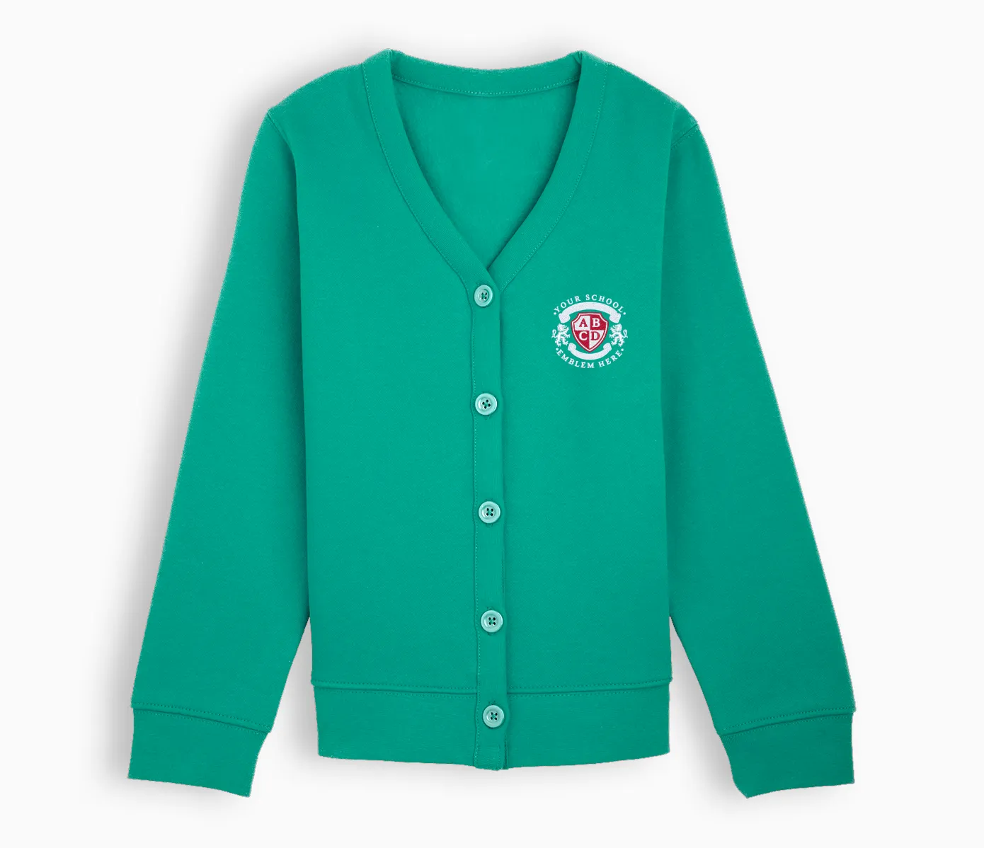 Jersey Cardigan - Jade Green