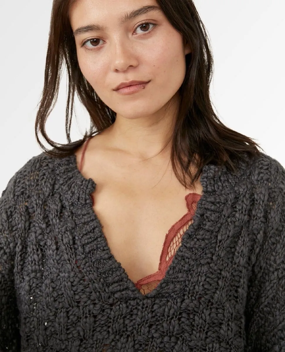 Josephine Pullover Sweater Charcoal