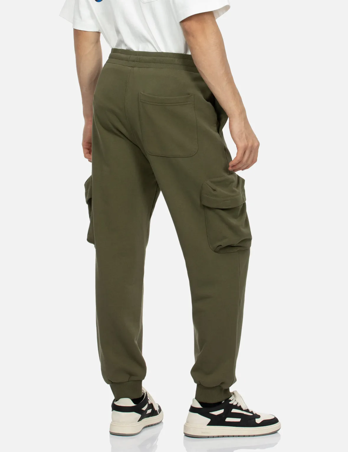 Kamon and Slogan Print Loose Fit Sweatpants