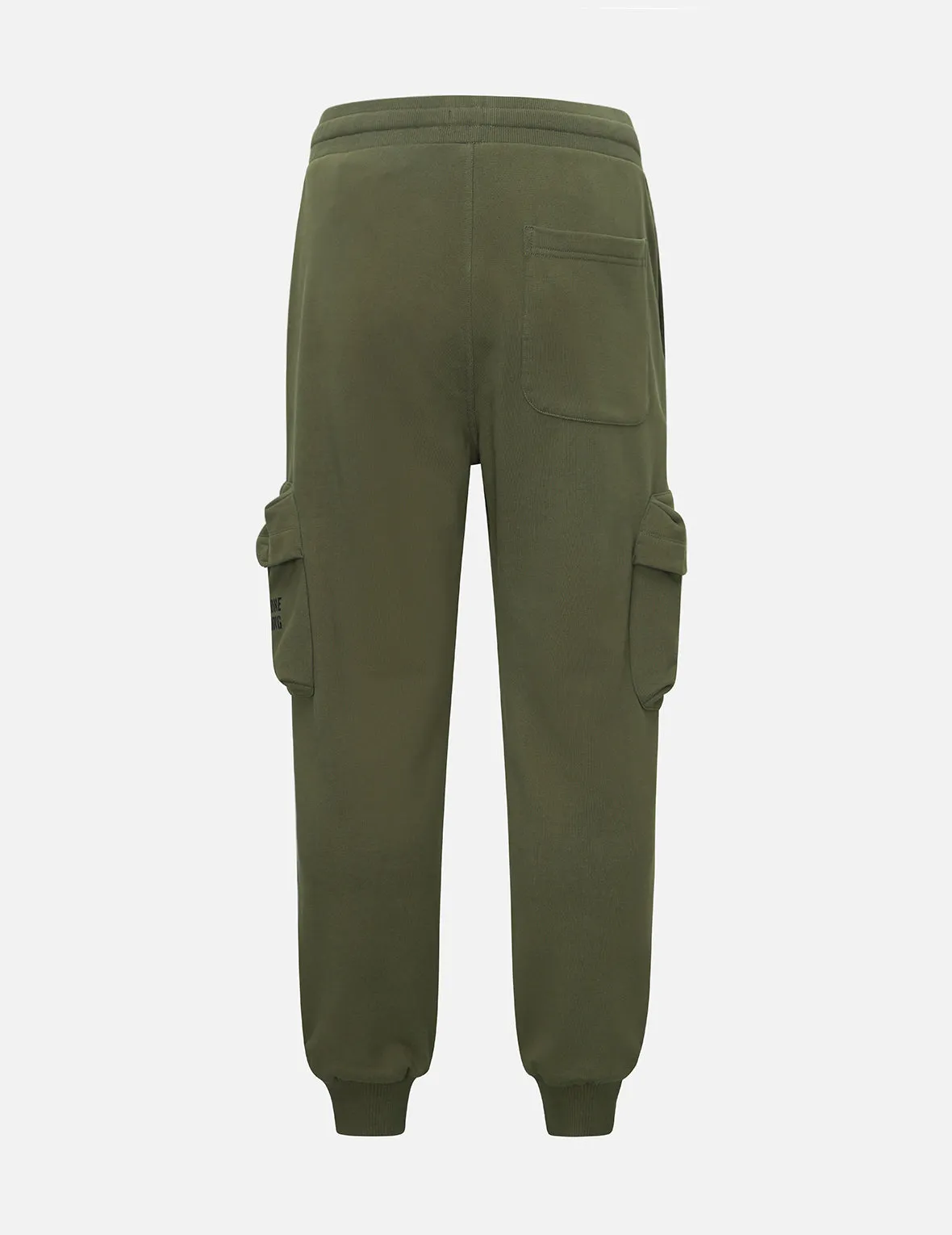 Kamon and Slogan Print Loose Fit Sweatpants
