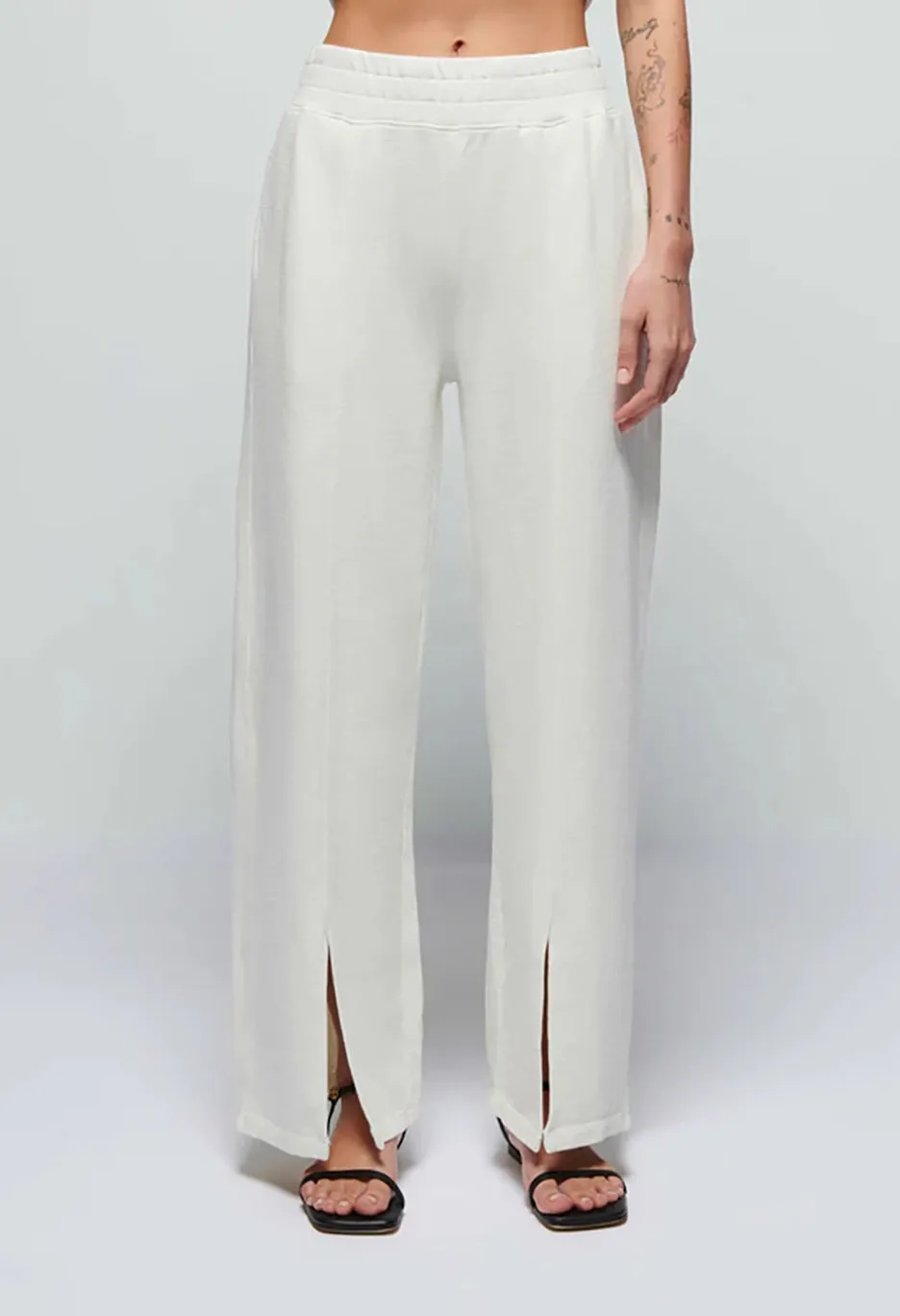 Lincoln Front Slit Knit Pant