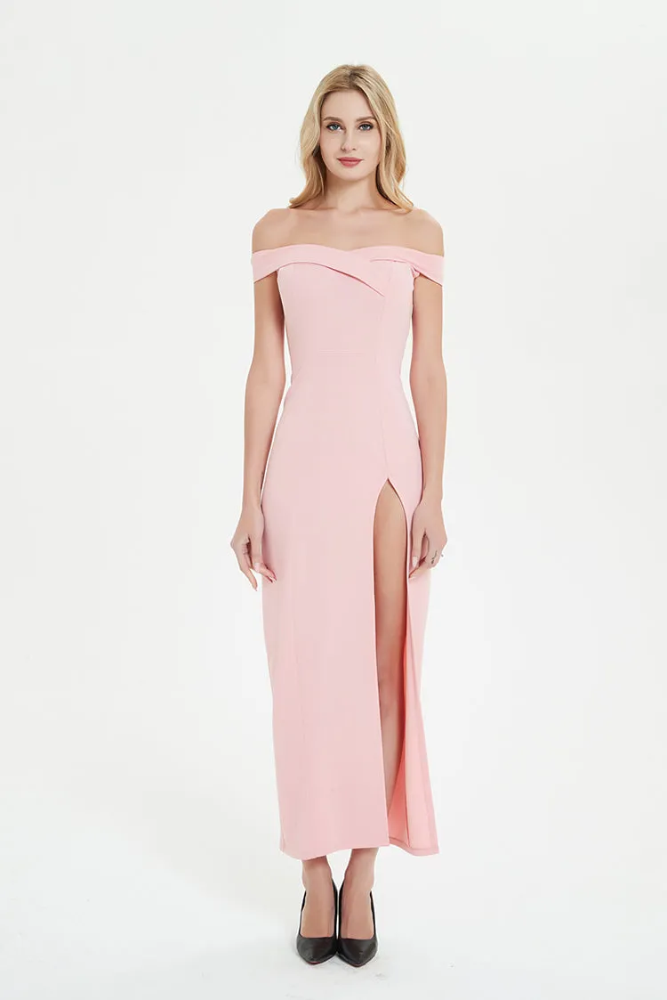 Long Off Shoulder Formal Dress