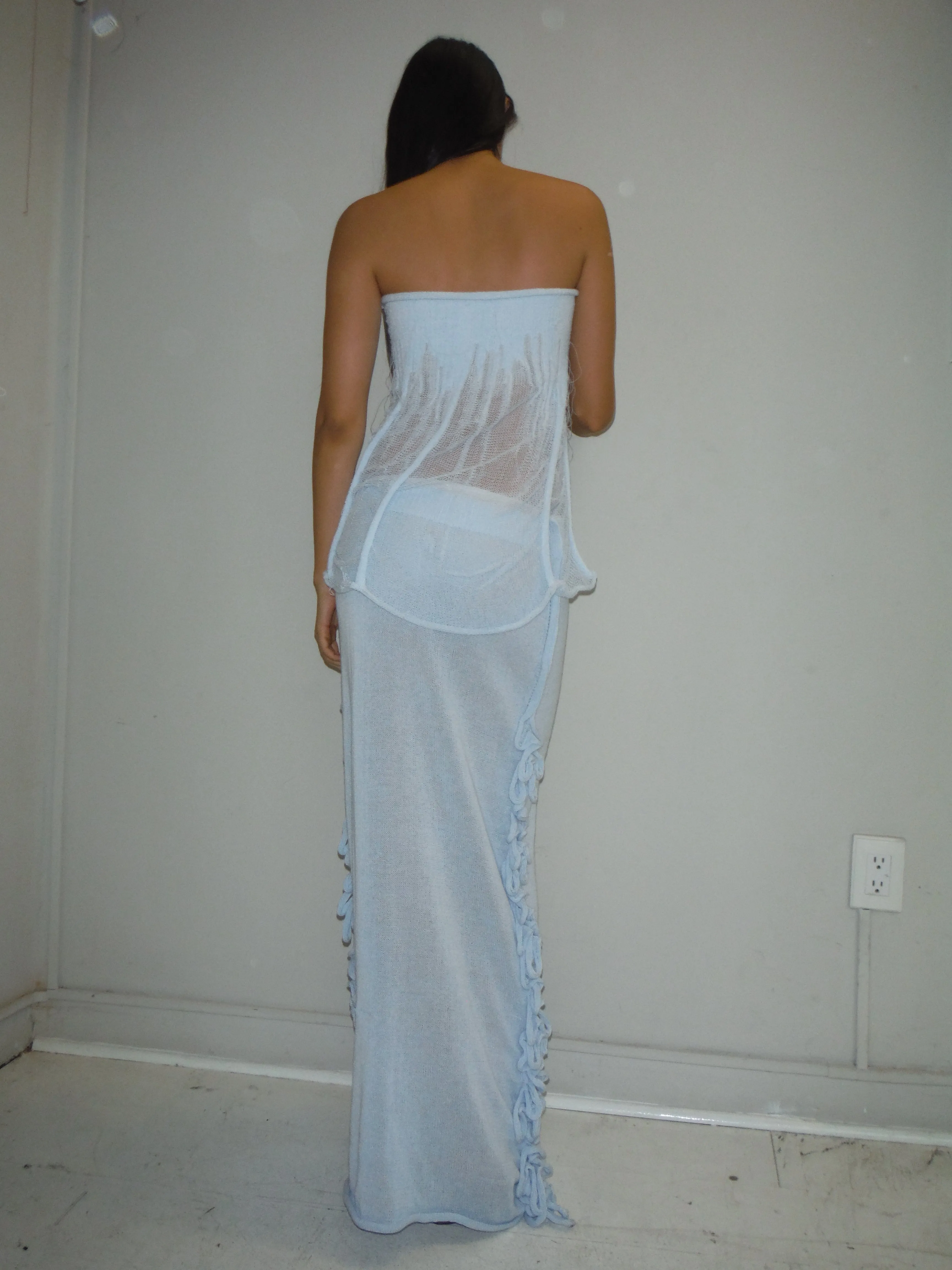 Maxi Loop Skirt blue