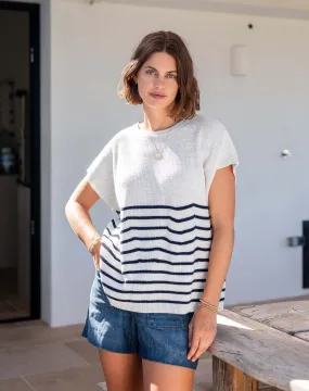 MERSEA - THE CAMDEN SHORT SLEEVE KNIT SWEATER