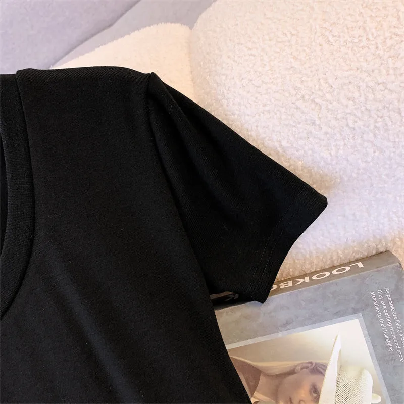 Mom and Daughter Solid Black A-line Dress
