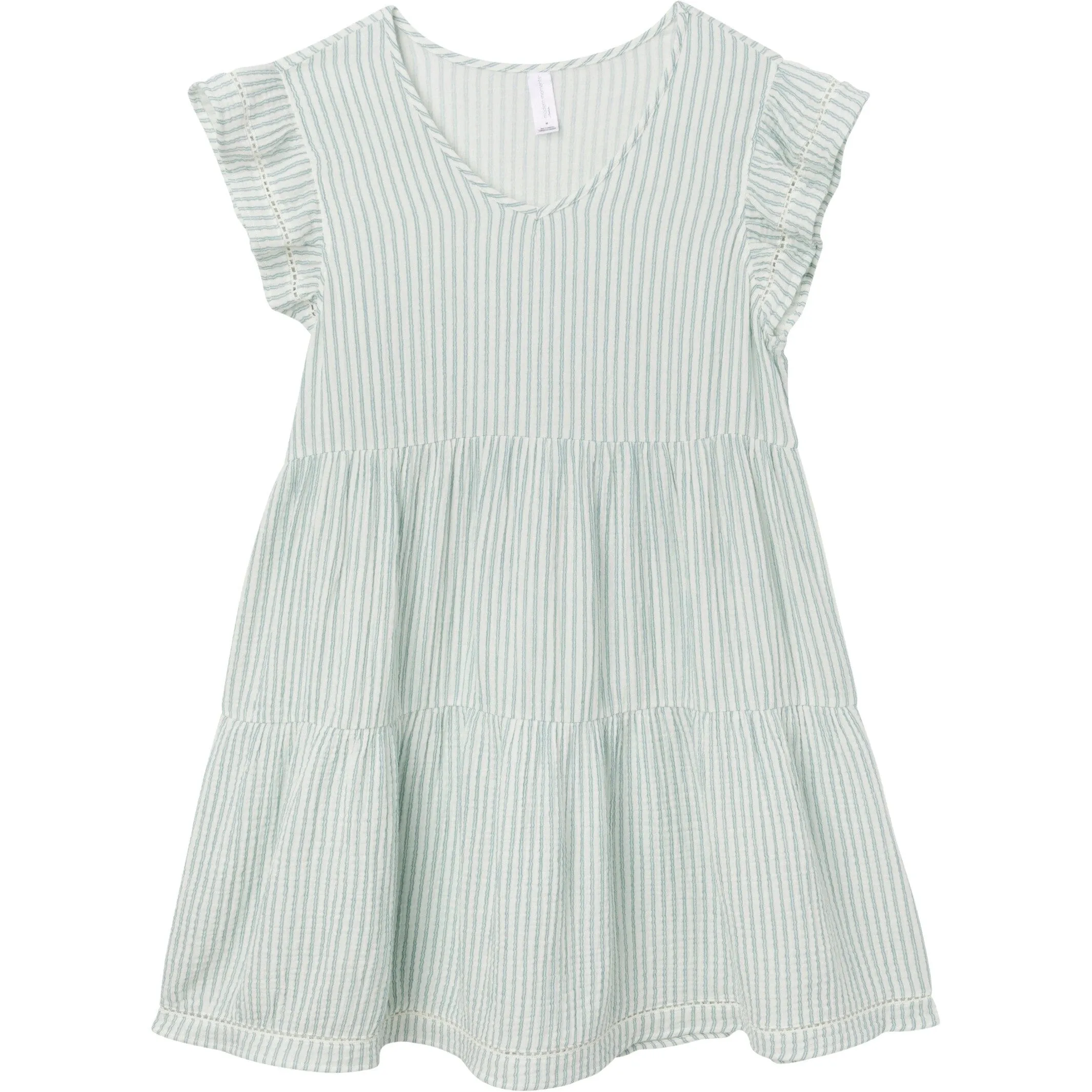 Mommy & Me Teal Stripe Gauze Dresses Bundle