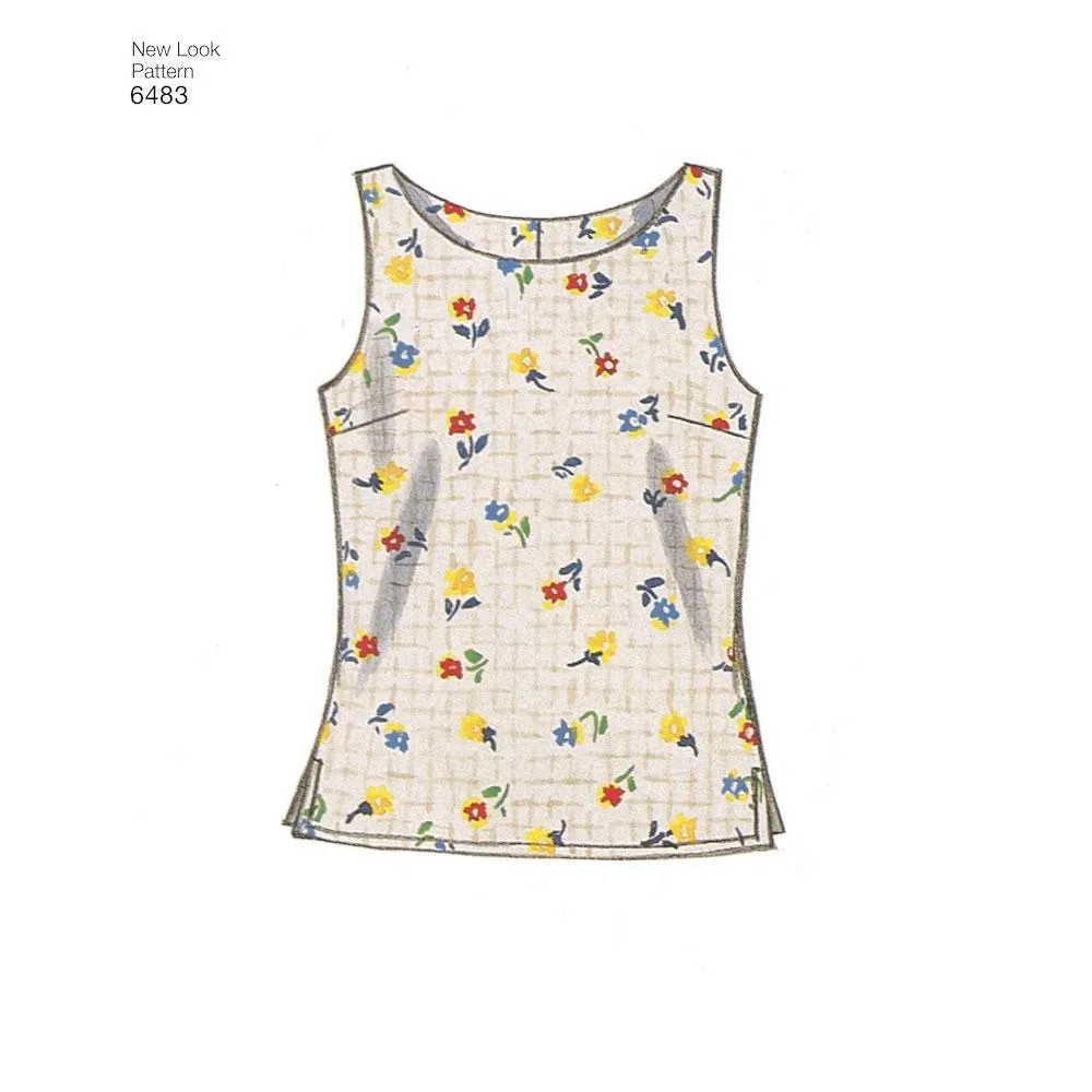 Newlook Pattern 6483 Misses Tops