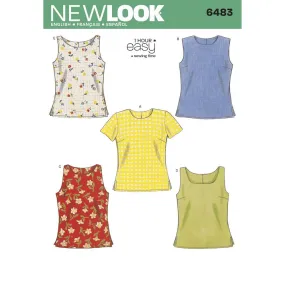 Newlook Pattern 6483 Misses Tops