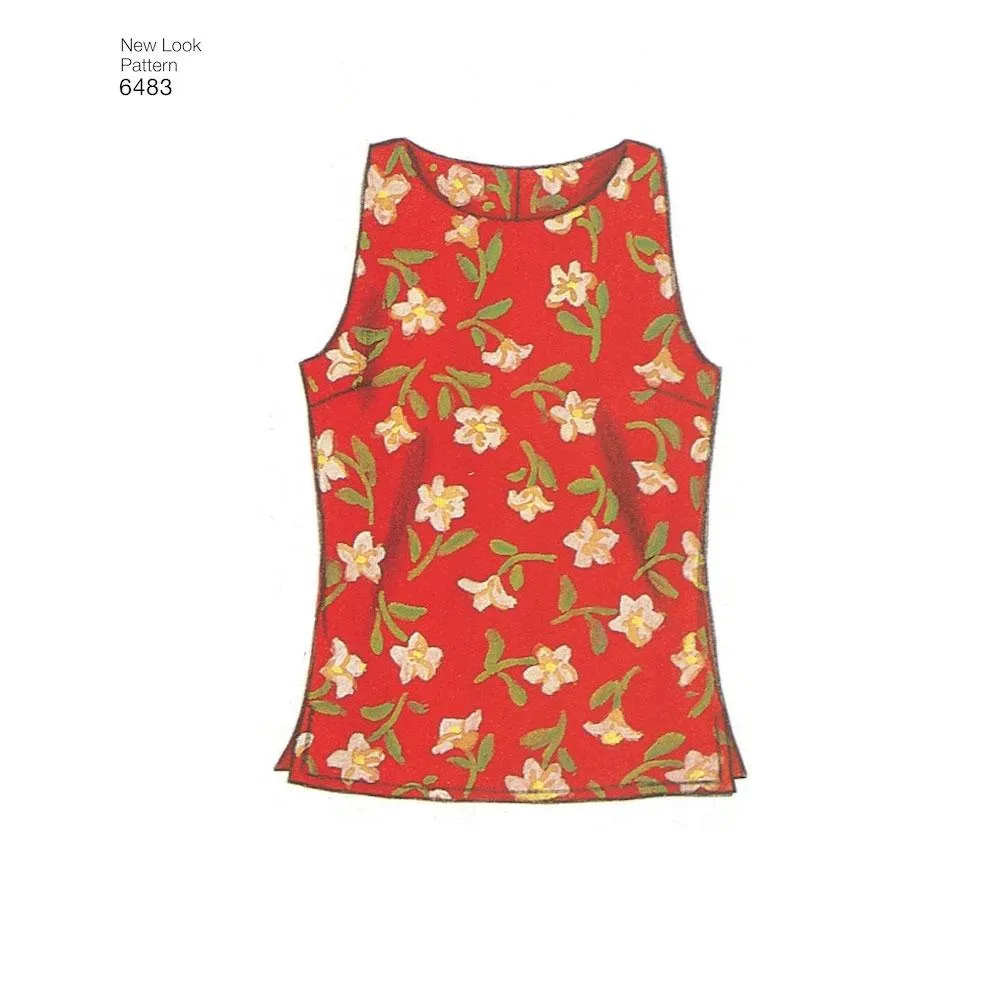 Newlook Pattern 6483 Misses Tops