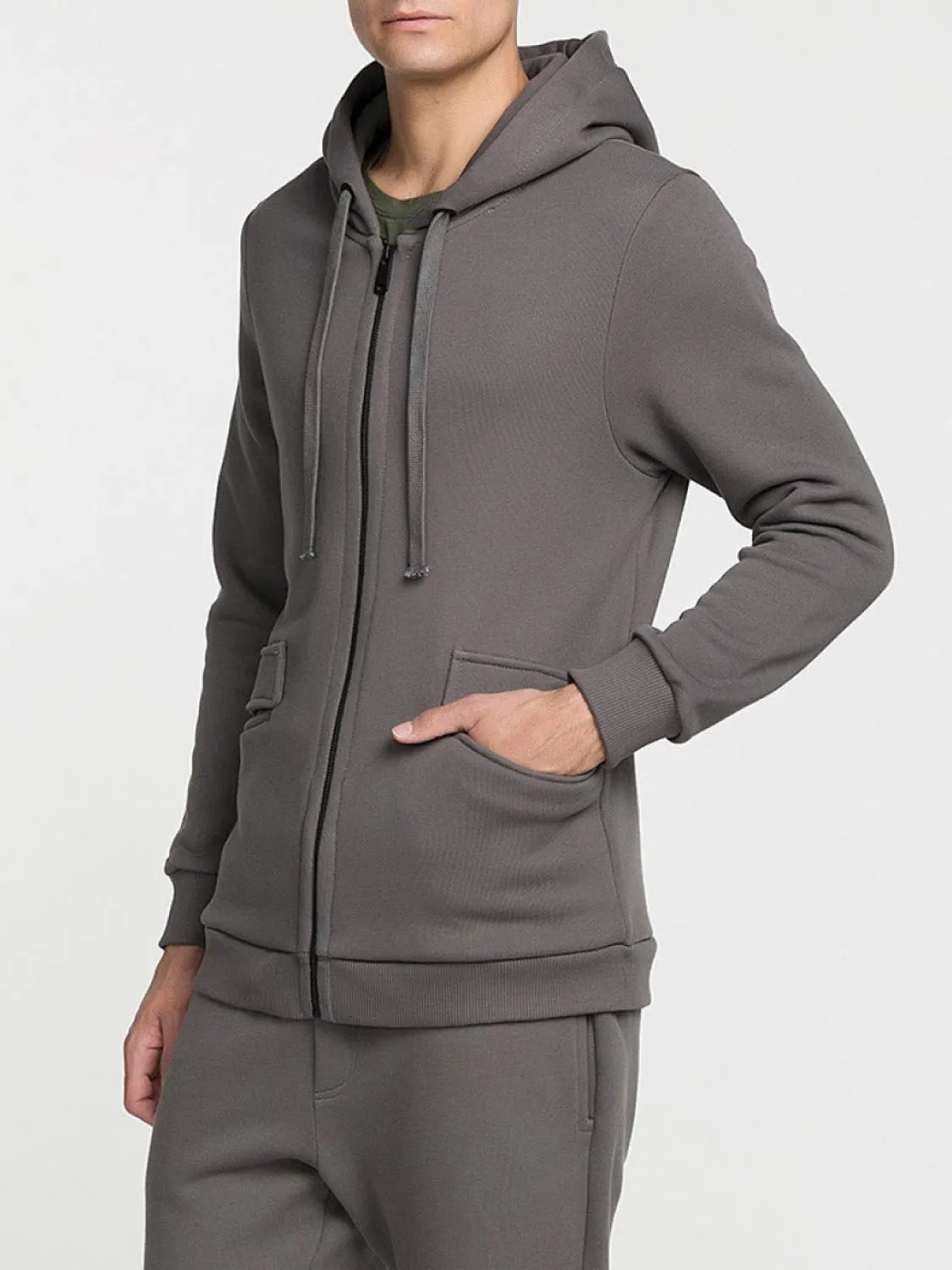Organic Cotton-Jersey Hoodie Moonrock Grey