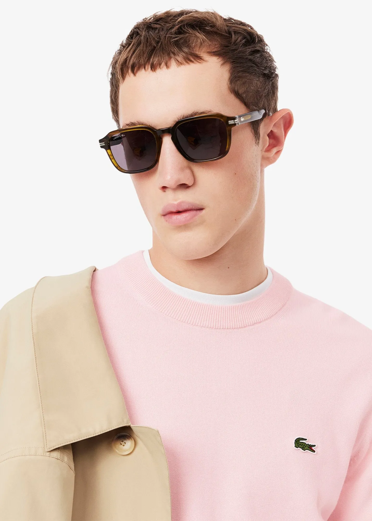 Pull Lacoste rose