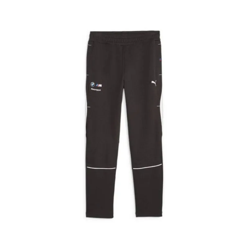Puma BMW Men’s Luxury Cotton Sweatpants with Zippered Pockets - Stylish Black Activewear