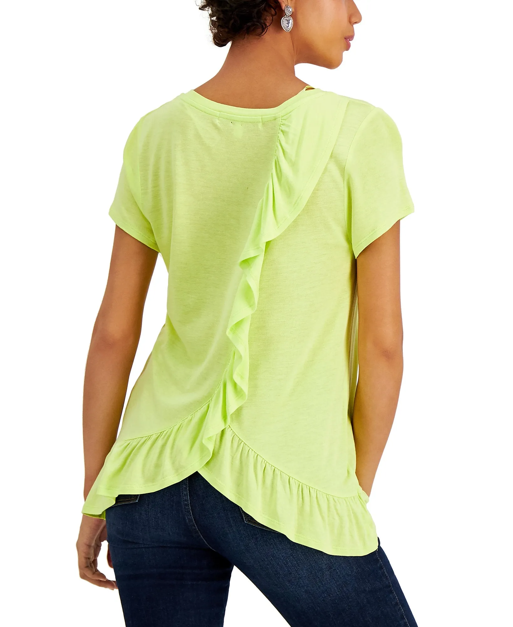 Ruffle-Back T-Shirt