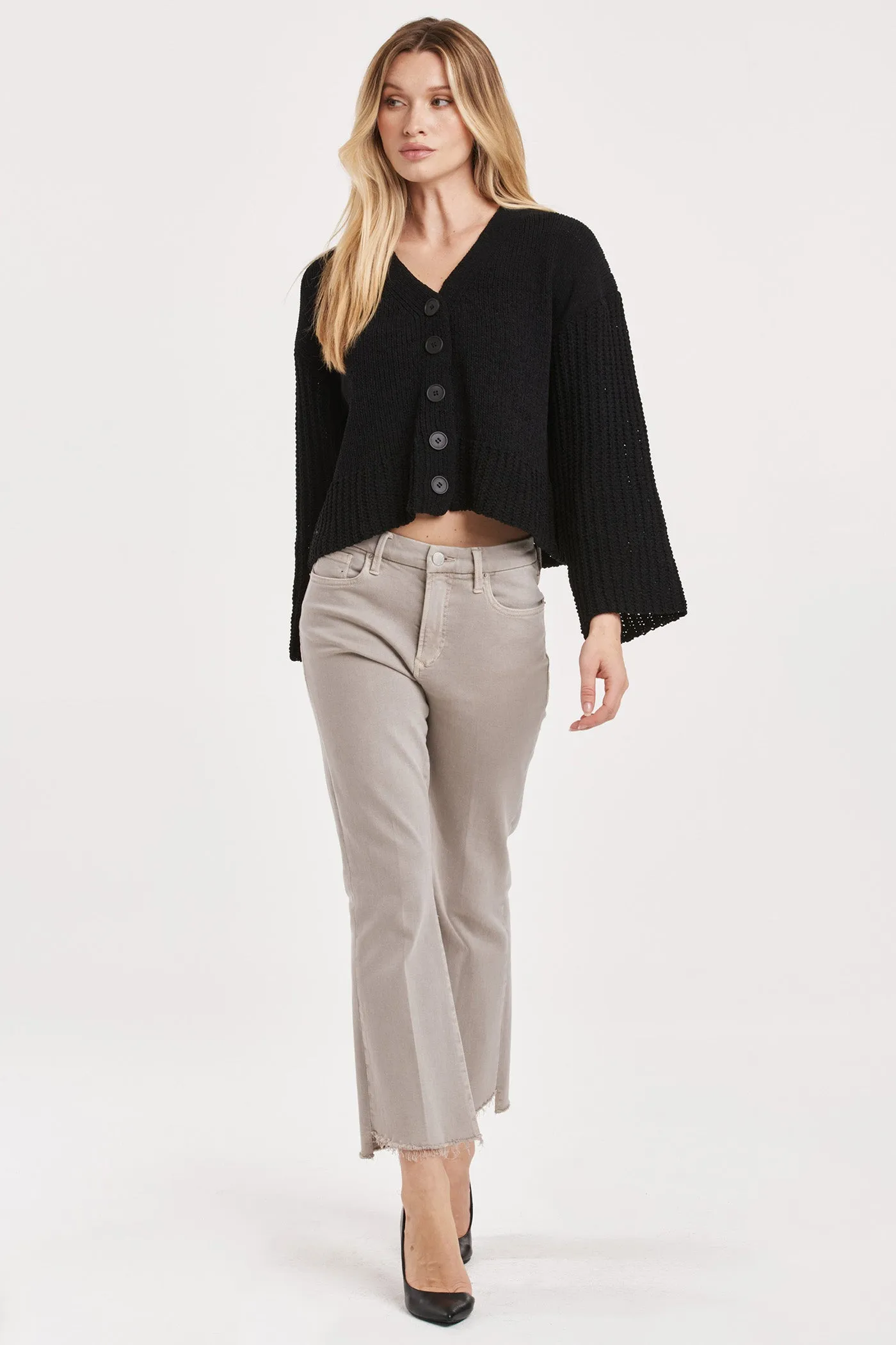 SAMIRA CHUNKY KNIT SWEATER BLACK